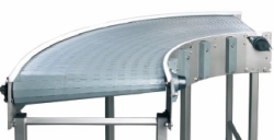 Modular belt conveyor bend